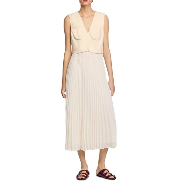 Montaigne Pleated Maxi Dress - Picture 1 of 9